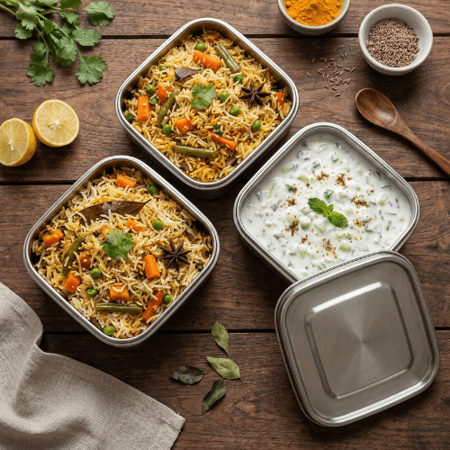 Veg Biryani Meal with Raita
